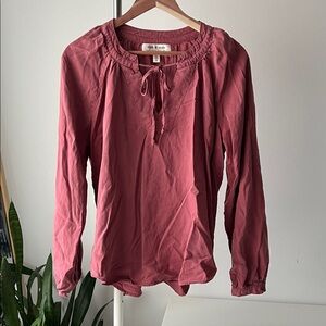 Cloth & Stone Anthropologie Rose Blouse tencel lyocell M
